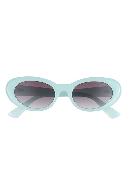 BP. 50mm Gradient Oval Sunglasses in Milky Blue at Nordstrom