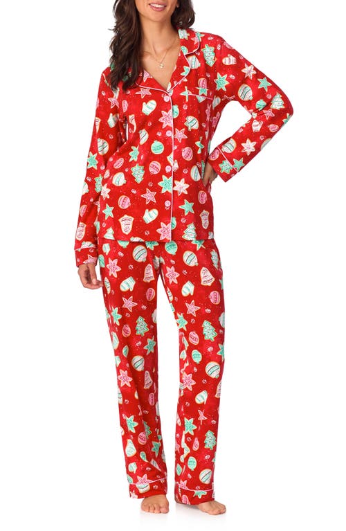 Shop Bedhead Pajamas Print Jersey Pajamas In Sugar Cookies