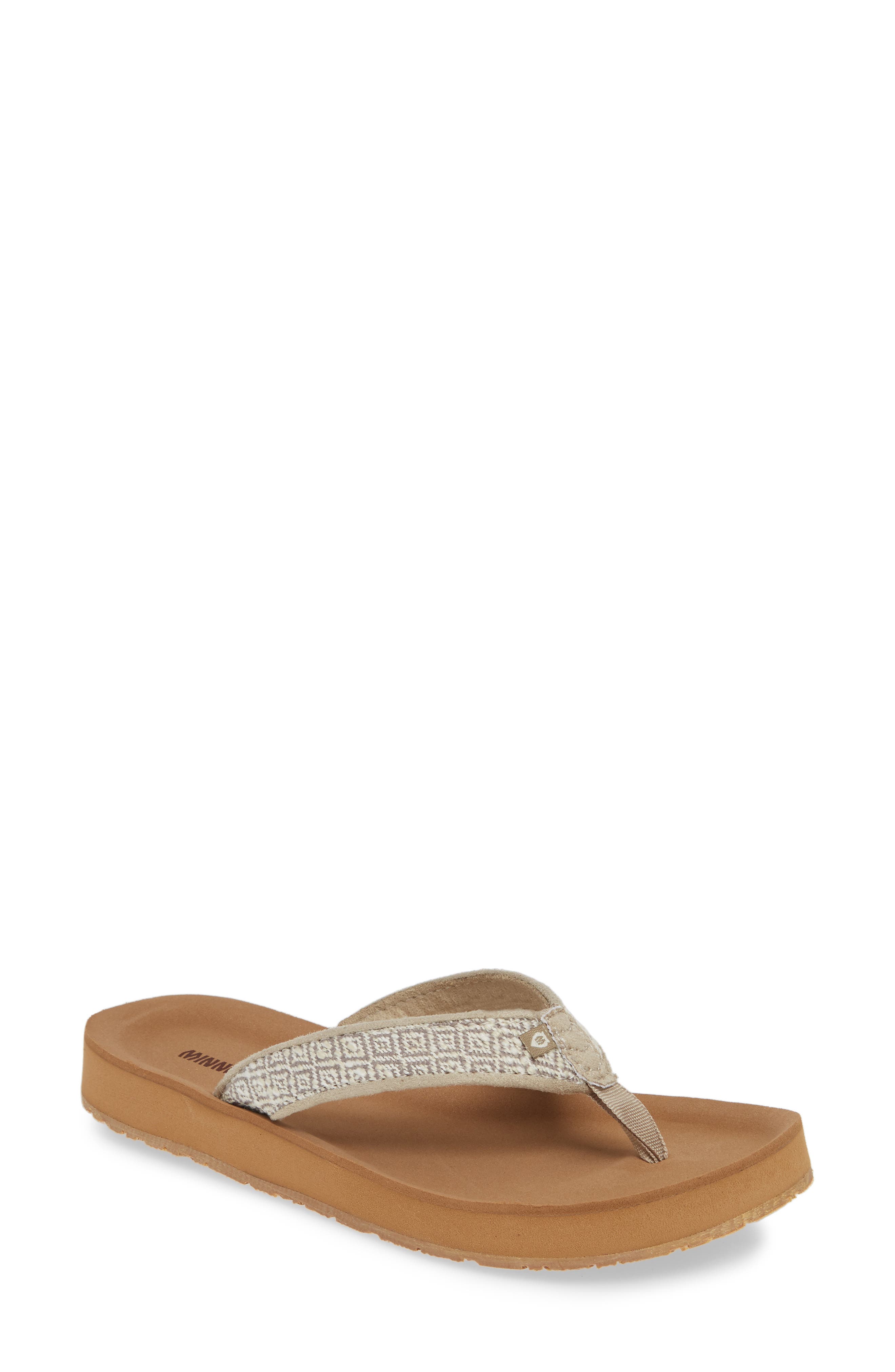 Minnetonka Hedy Flip Flop, Beige