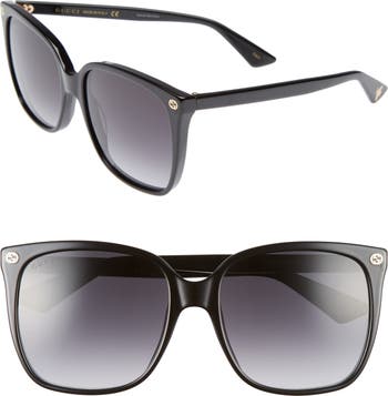 Gucci Square Gradient Sunglasses - Black Sunglasses, Accessories