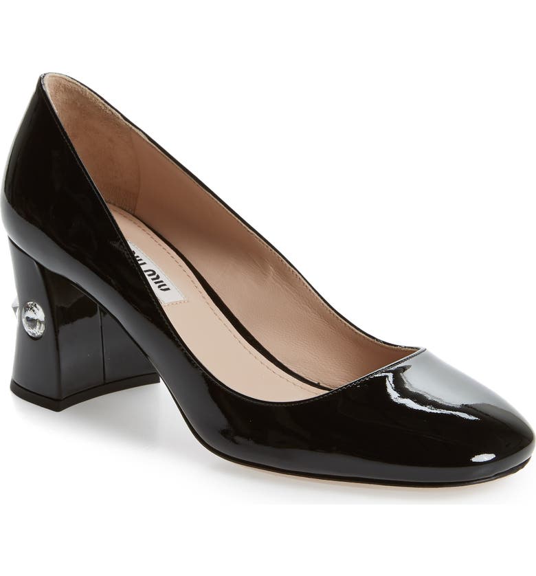 Miu Miu Rocchetto Embellished Pump (Women) | Nordstrom