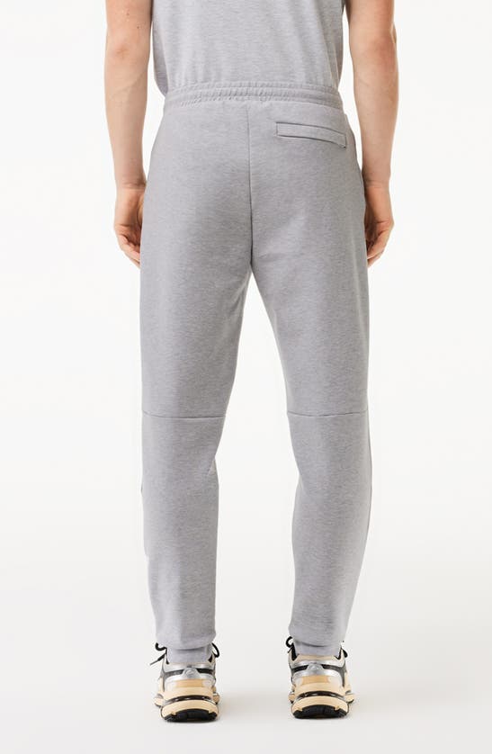Lacoste Men's Solid Active Double Face Slim Fit Joggers In Cca Argent Chine