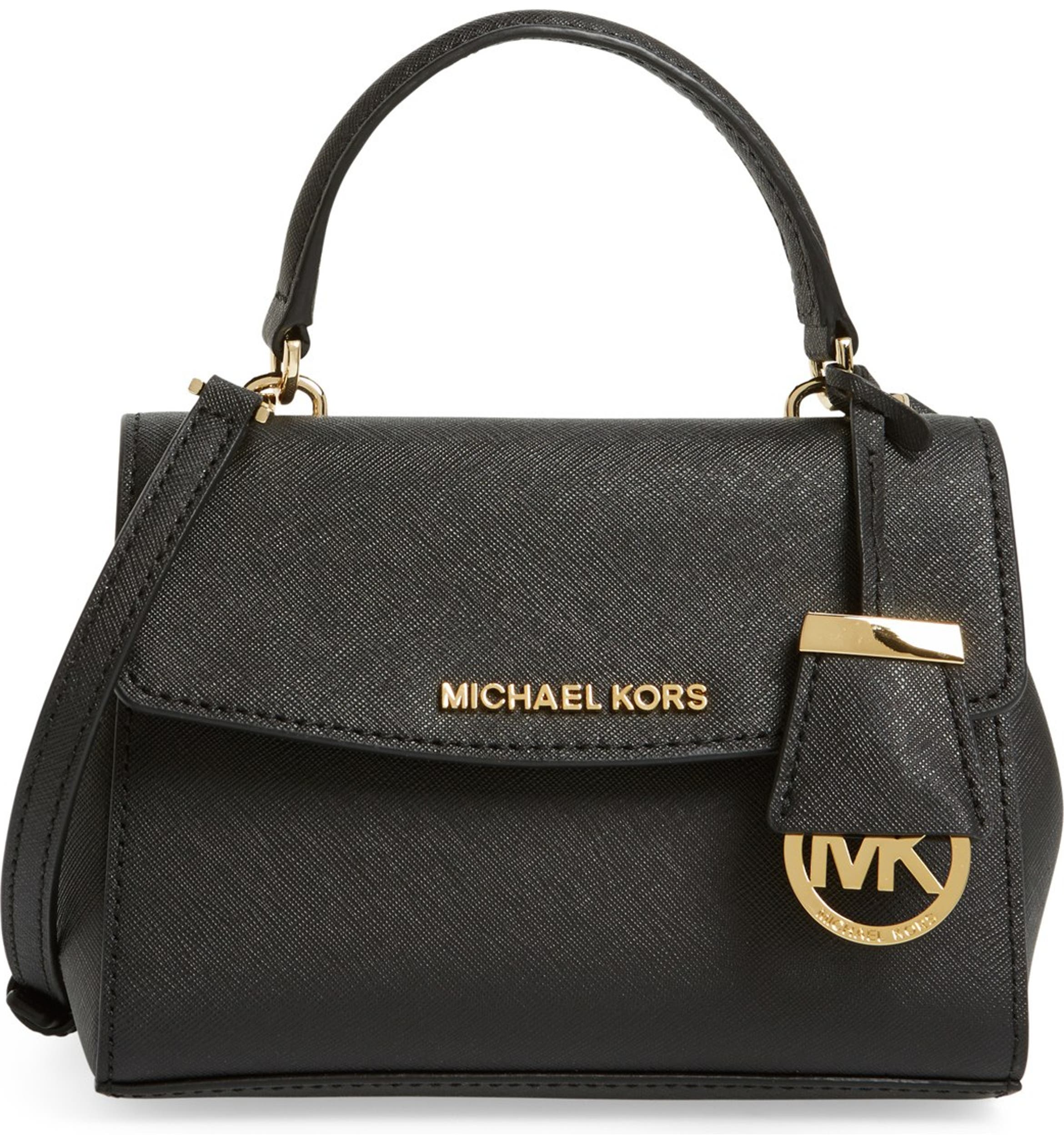 MICHAEL Michael Kors 'Extra Small Ava' Leather Crossbody Bag | Nordstrom