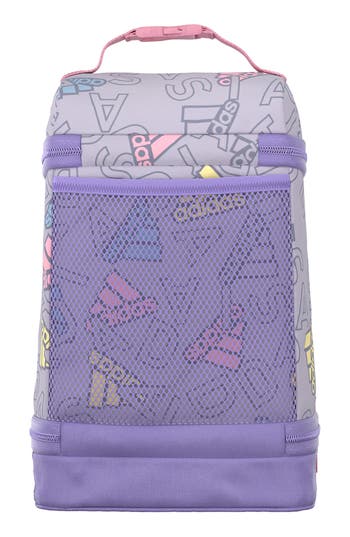 Shop Adidas Originals Adidas Kids' Excel 2 Lunch Bag In Silver Violet/purple/pink