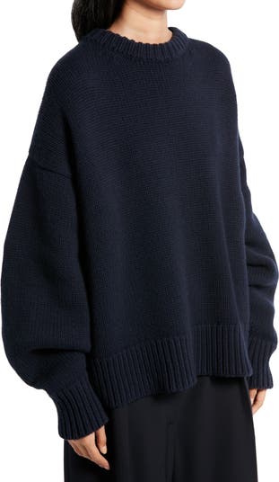 Ophelia Oversize Crewneck Wool & Cashmere Sweater