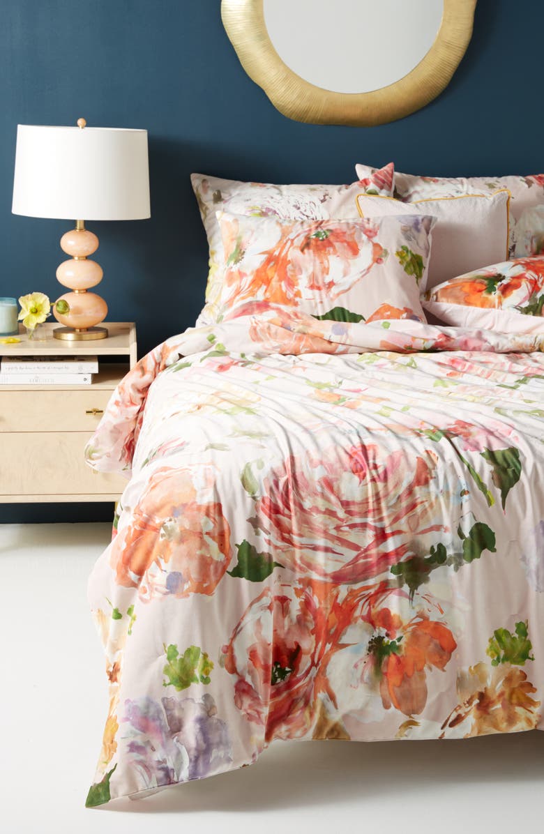 ANTHROPOLOGIE HOME Anthropologie Helen Dealtry Velvet Quilt, Main, color, ASSORTED