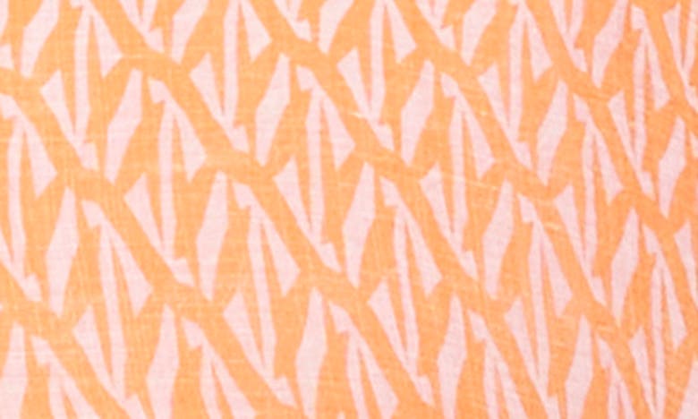 Shop Vince Camuto Pintuck Ruffle Sleeve Top In Orange Fizz