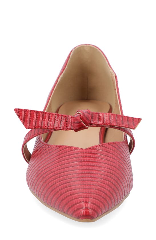 JOURNEE COLLECTION JOURNEE COLLECTION CAIT SNAKE EMBOSSED PUMP