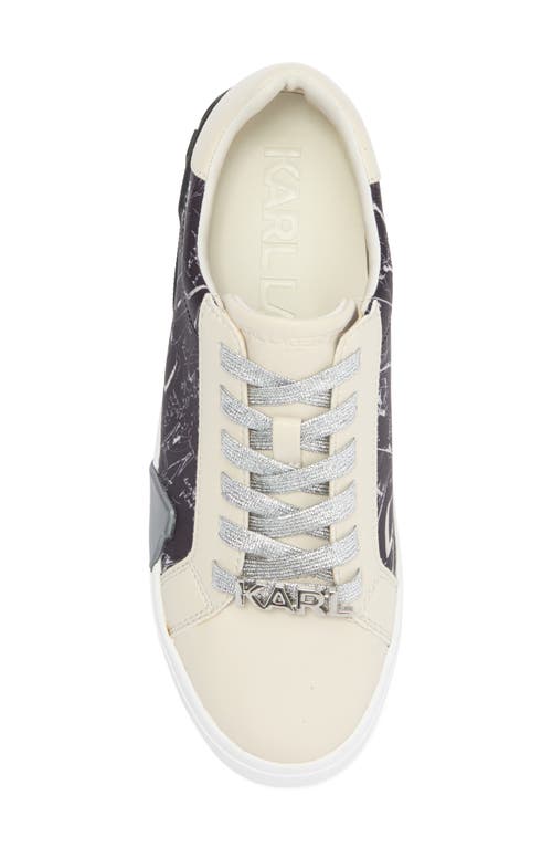 Karl Lagerfeld Paris Marquise Sneaker In Black/soft White