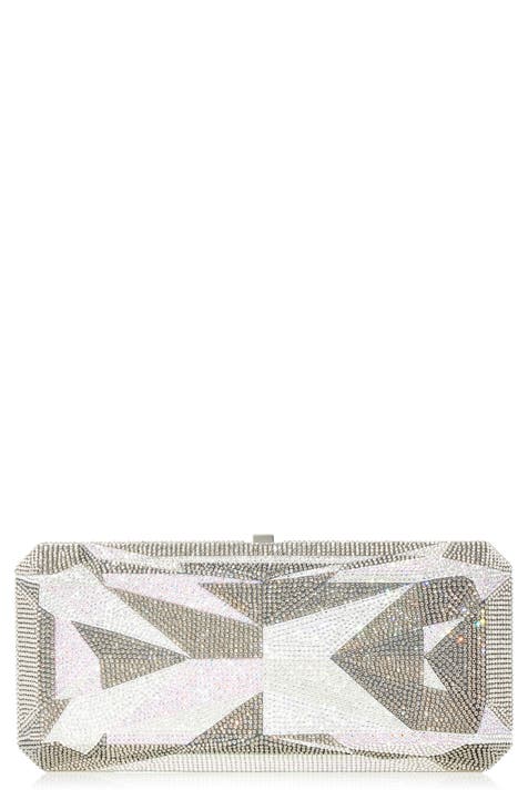 Judith Leiber Couture Crystal Bow Envelope Clutch