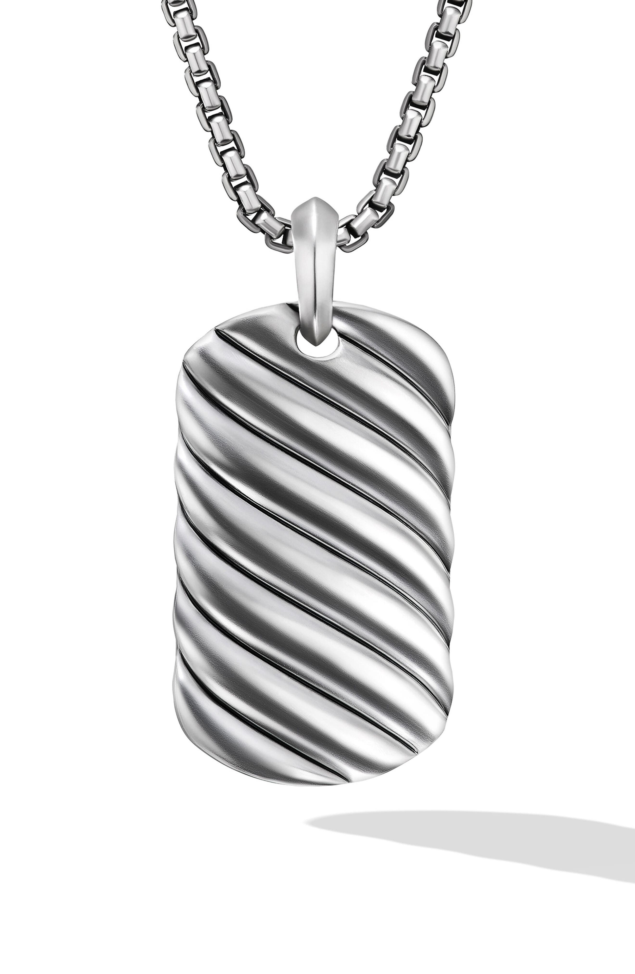 David Yurman Men's Sculpted Cable Tag Pendant Nordstrom