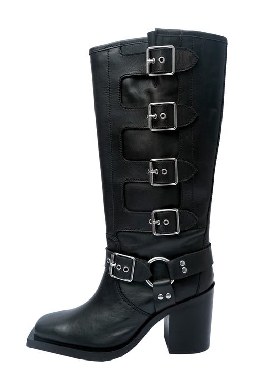 Kenneth Cole Emmett Knee High Boot In Black Leather