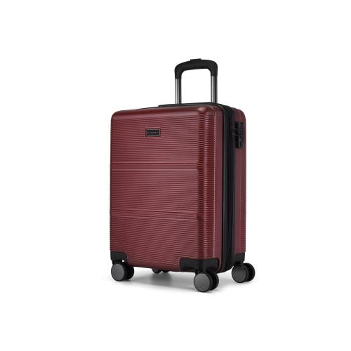 Shop Bugatti Brussels Hardside Carry-on Luggage With Spinner Wheels In Deepred