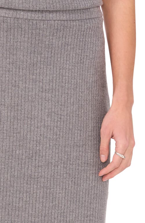 Shop Halogenr Halogen(r) Rib Sweater Skirt In Silver Smoke Grey