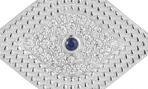 Sphera Milano Evil Eye Pendant Necklace In Silver