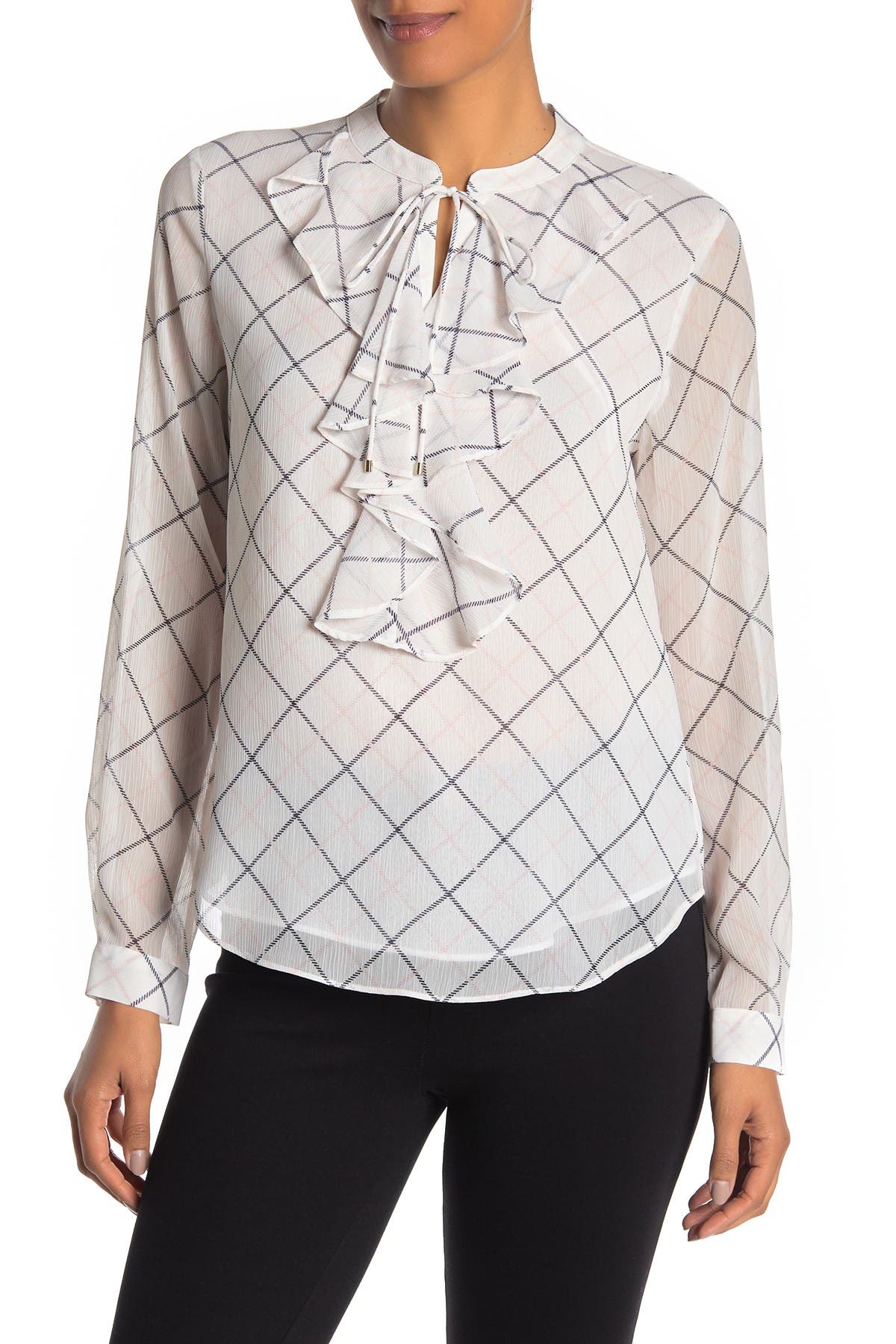 tommy hilfiger ruffle blouse