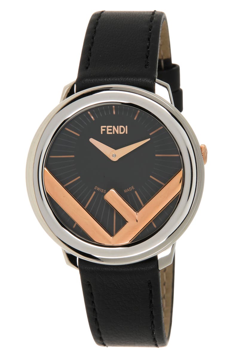 Fendi Women's Run Away Swiss Quartz Leather Strap Watch, 36mm ...
