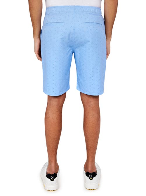 Construct Con.struct Golf Club Drawstring Performance Shorts In Lt Blue