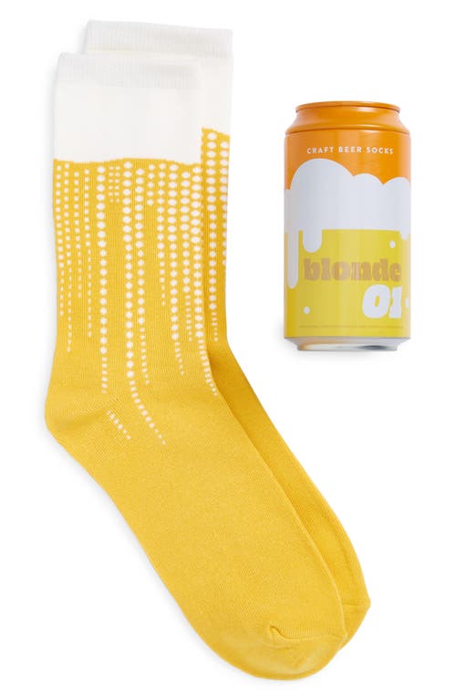 Blonde Ale Canned Socks in Orange