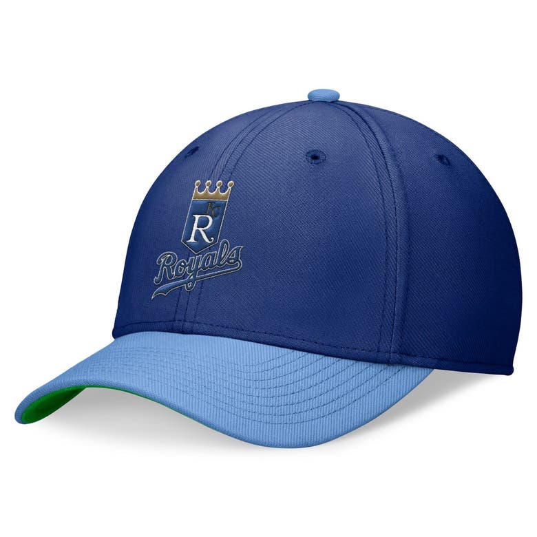 Shop Nike Royal/light Blue Kansas City Royals Cooperstown Collection Rewind Swooshflex Performance Hat