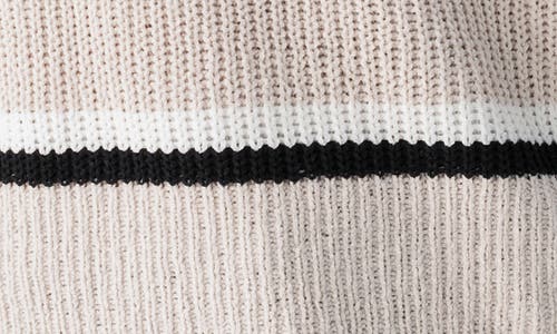 Shop Sanctuary Chilly Out Chenille Sweater In Toasted Almond/black/chalk