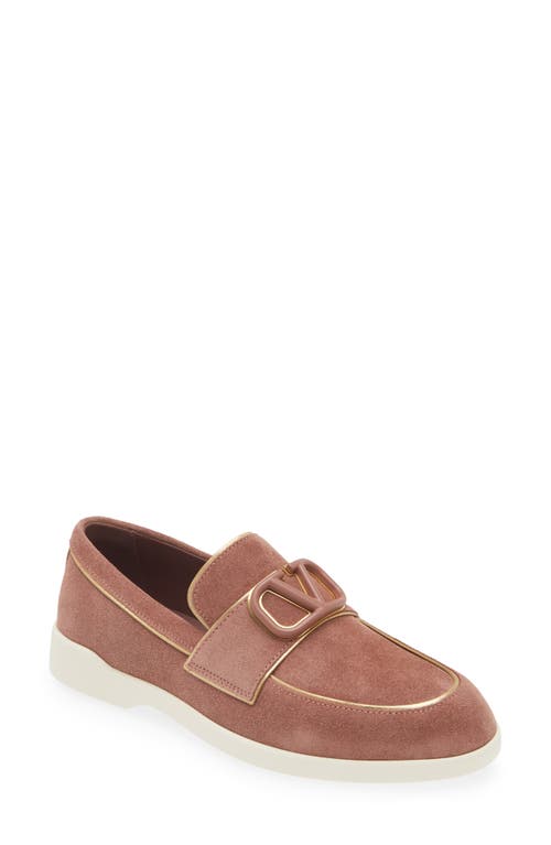 Valentino Garavani Leisure Flows Loafer In Brown