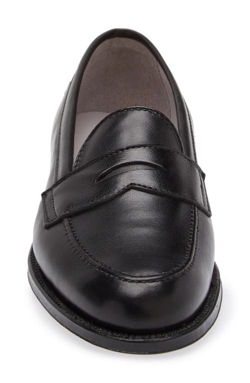 Shop Alden Shoe Company Alden Penny Loafer In Black Soft Calf