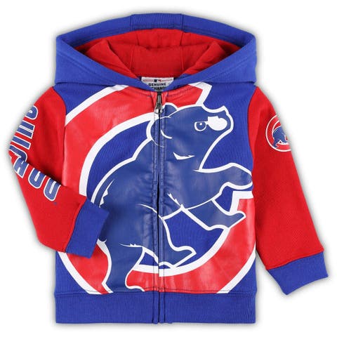 Outerstuff Toddler Royal Chicago Cubs Stadium Full-Zip Colorblock Hoodie