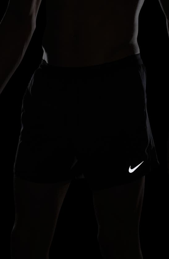 Nike Men's Stride Dri-fit 5" 2-in-1 Running Shorts In Black/ Black/ Black