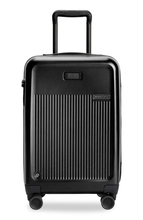 Briggs & Riley Essential Carry On Expandable Spinner Suitcase In Black