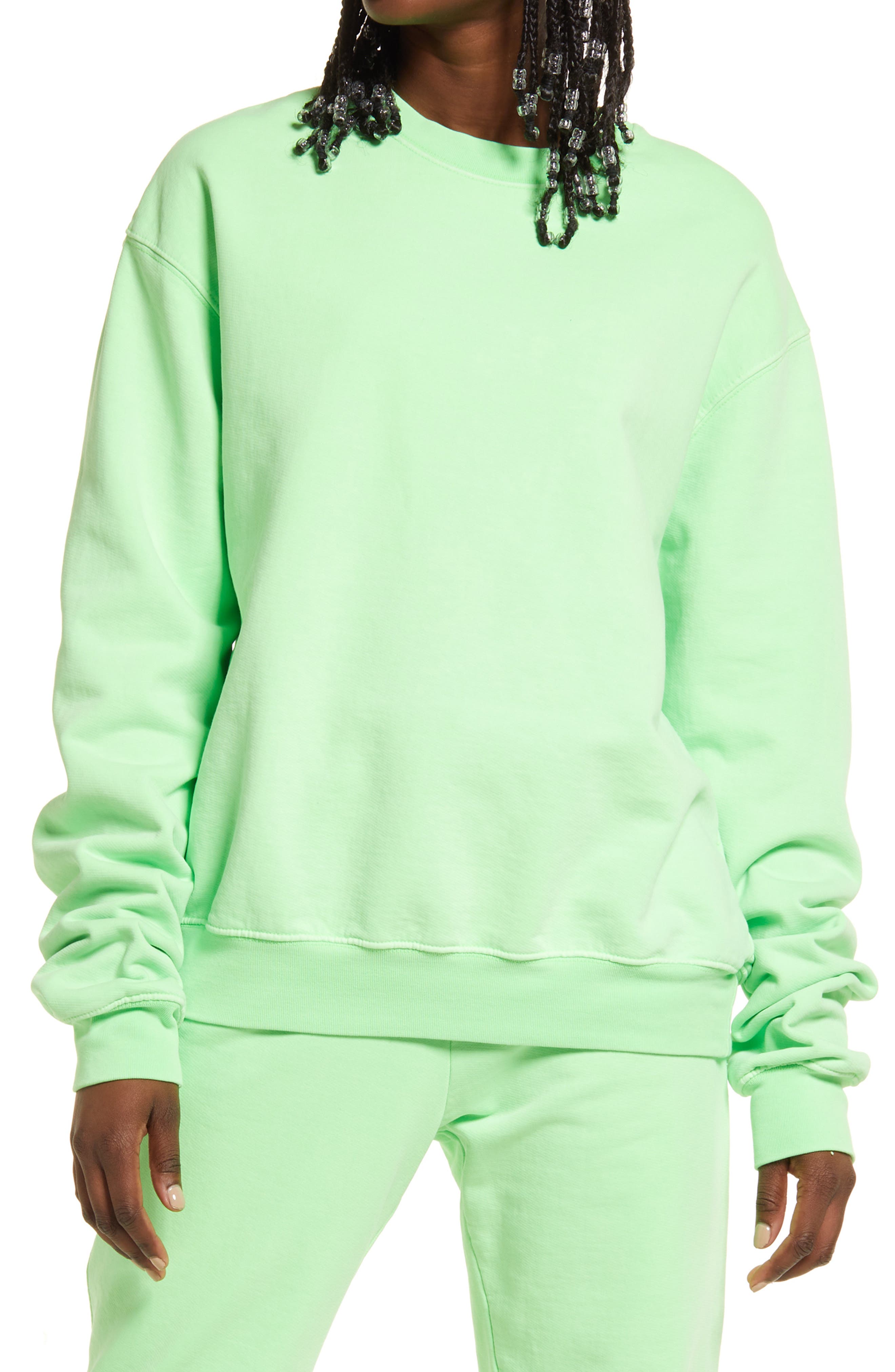 plus size green sweatshirt