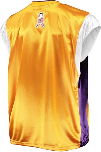 Mitchell & Ness Men's Los Angeles Lakers Blouse, Light Gold, S