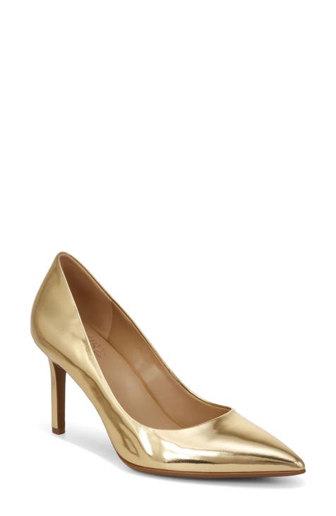 louboutin gold  Heels, Me too shoes, Crazy shoes