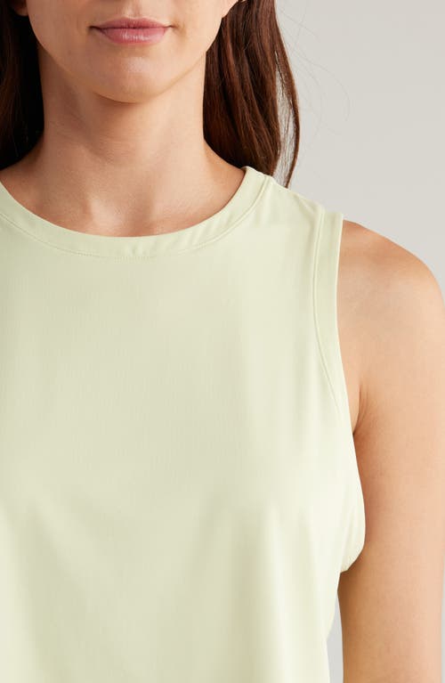 Shop Rhone Serene Crop Performance Tank In Lime Zest