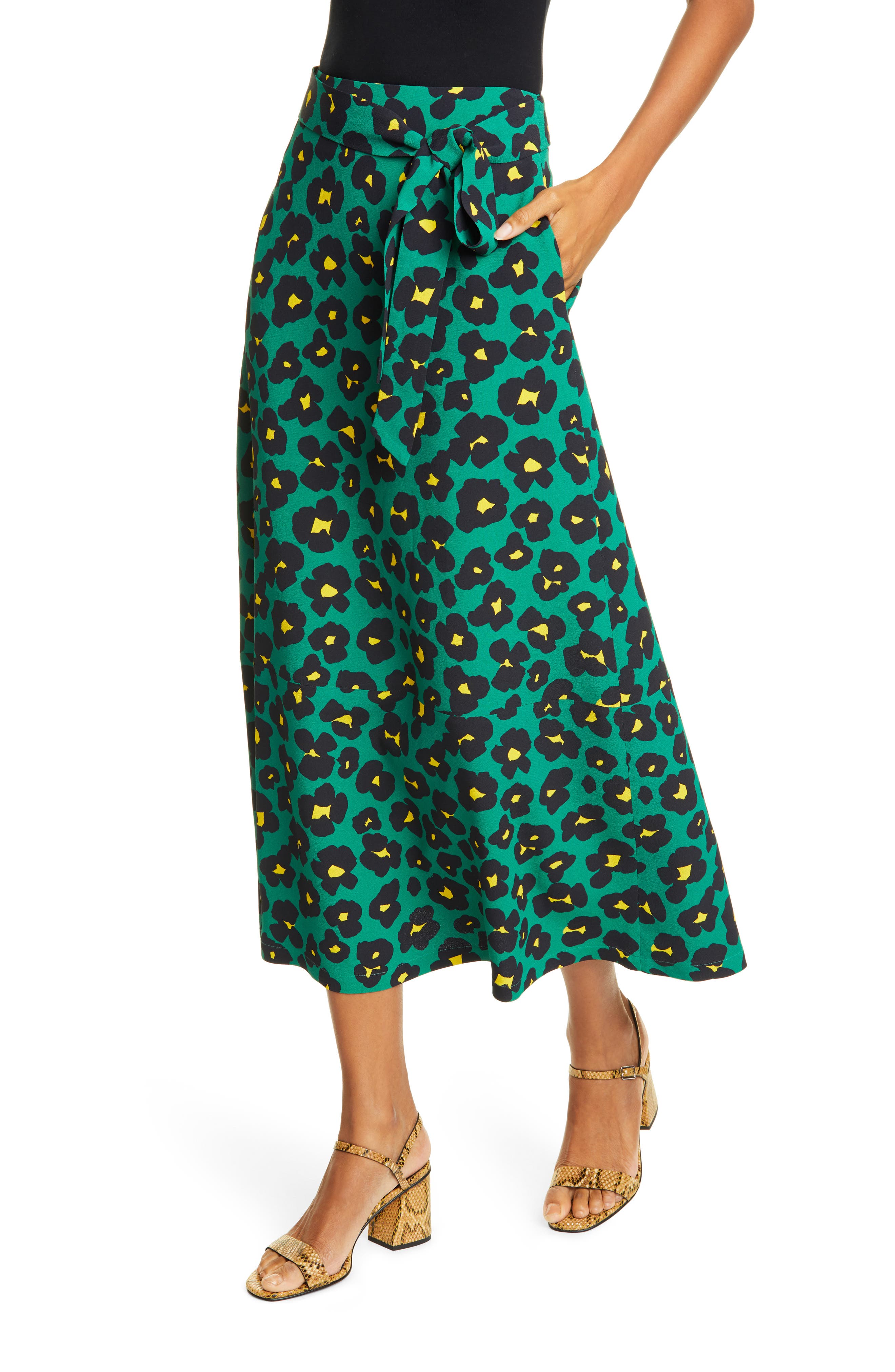 Cheetah midi clearance skirt nordstrom