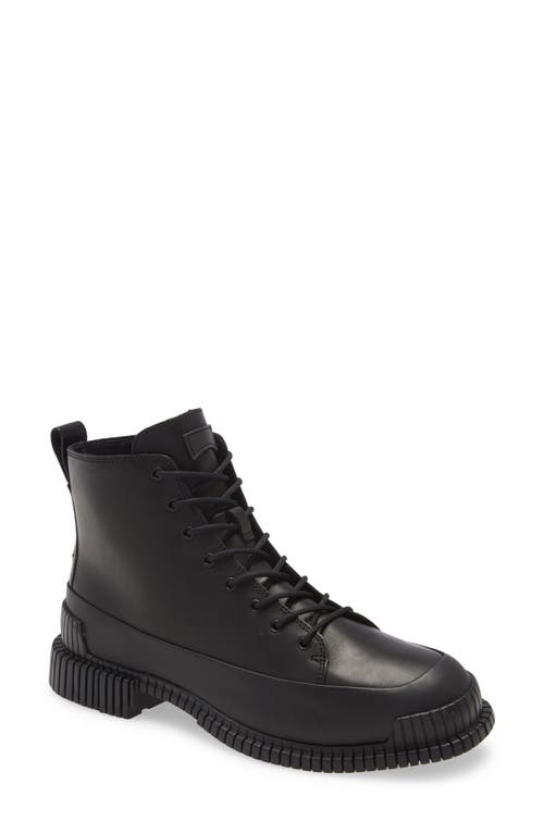 Camper Pix Combat Boot in Black Leather at Nordstrom, Size 36