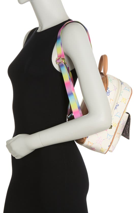 Luv Betsey By Betsey Johnson Mid Size Backpack In Rainbow Luv Logo