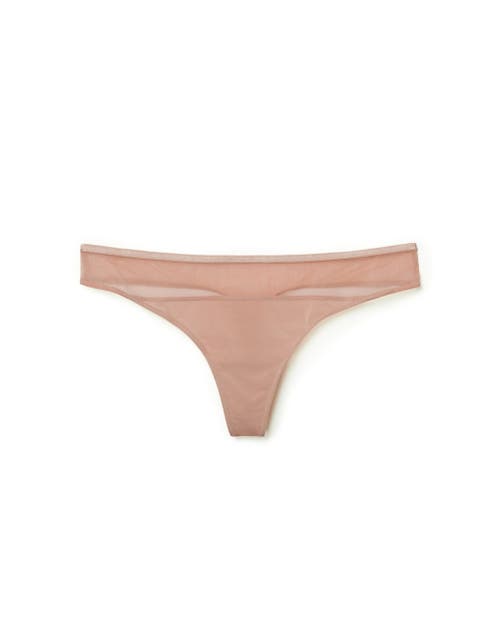 Shop Adore Me Fallon Thong Panties In Medium Beige