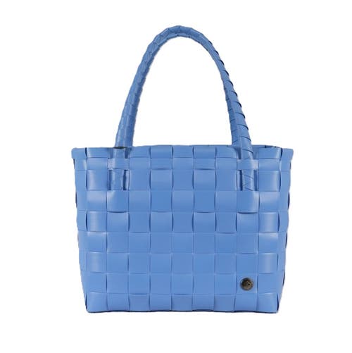 Shop Handed By Paris Recycled Plastic Tote Bag In Cornflower Blue