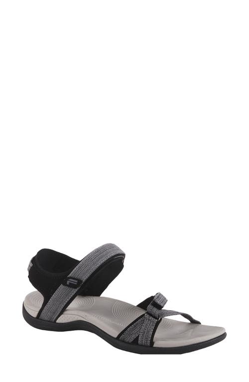 Flexus By Spring Step Powerpop Strappy Sport Sandal In Grey Multi