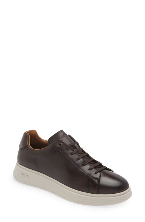 BOSS Bulton Sneaker Dark Brown at Nordstrom,