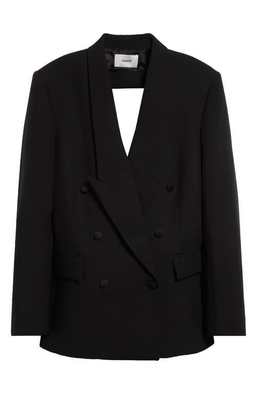 Shop Coperni Triangle Cutout Oversize Blazer In Black