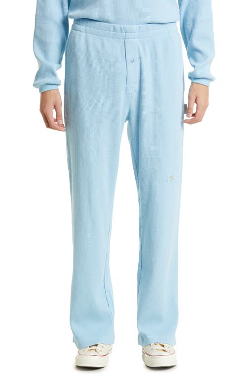 Advisory Board Crystals Abc. 123. Waffle Knit Lounge Pants in Angelite Blue