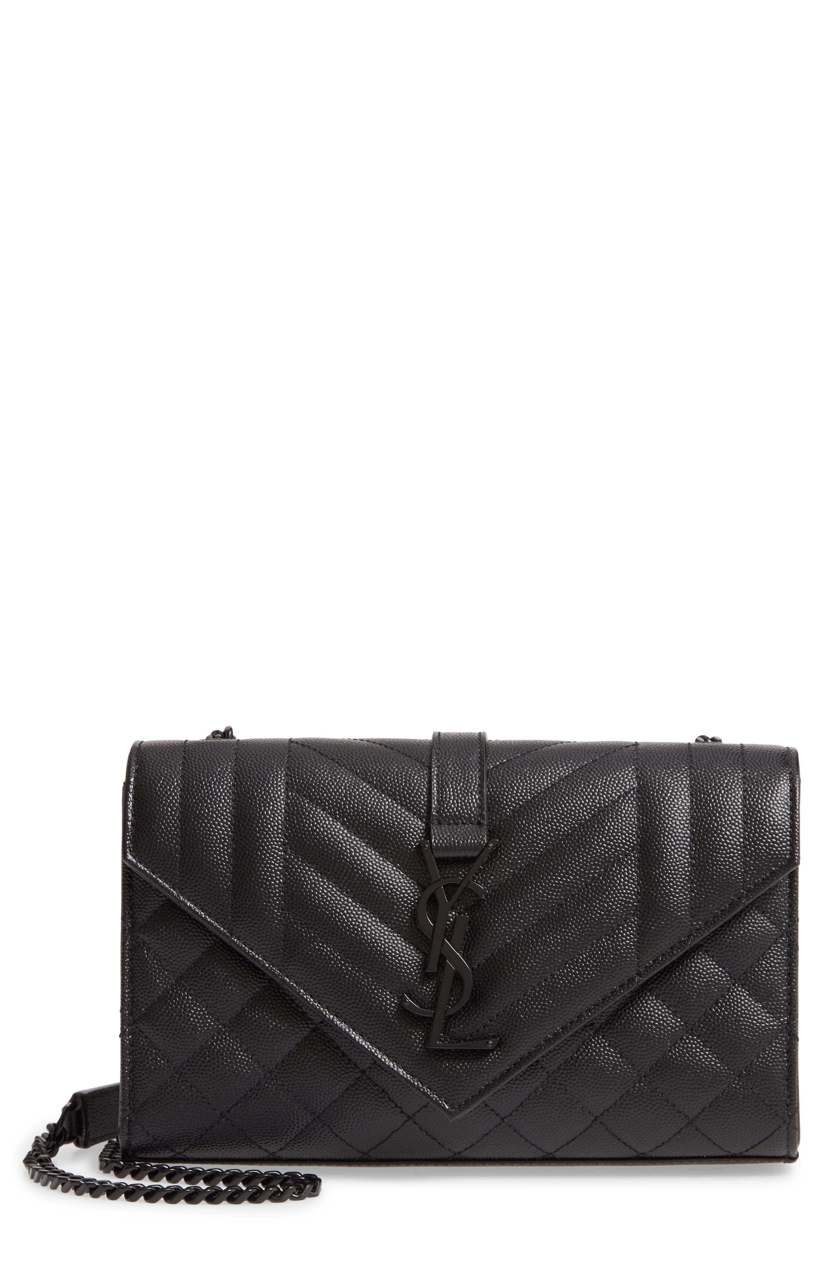 saint laurent small monogram quilted leather bag