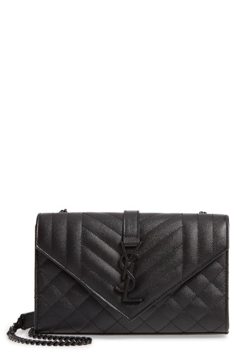 Jim leather compact bag with fold-over flap La Petite Etoile