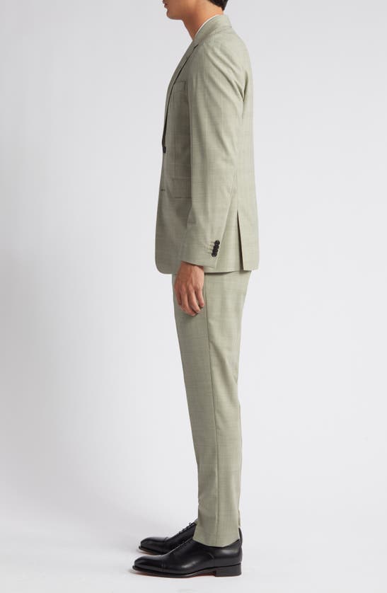 Shop Tiger Of Sweden Justins Slim Fit Windowpane Mélange Suit Jacket In 07b-shadow