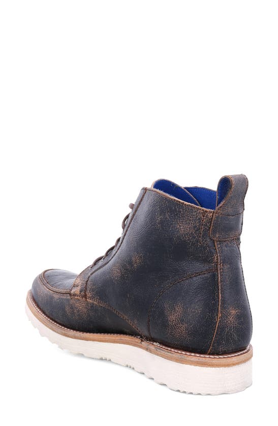 Bed Stu Lincoln Moc Toe Boot In Black Lux