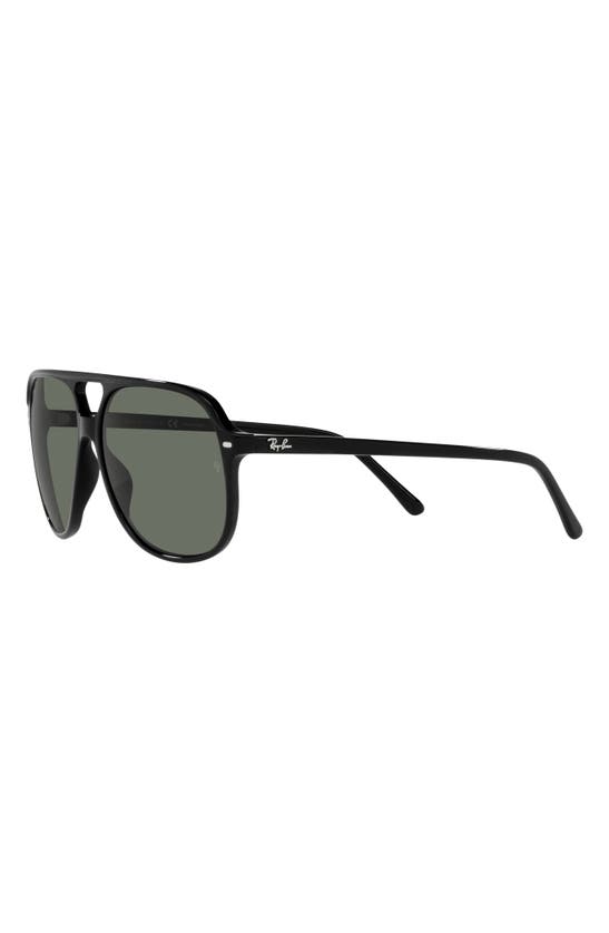 Ray Ban 56mm Polarized Square Sunglasses In Black