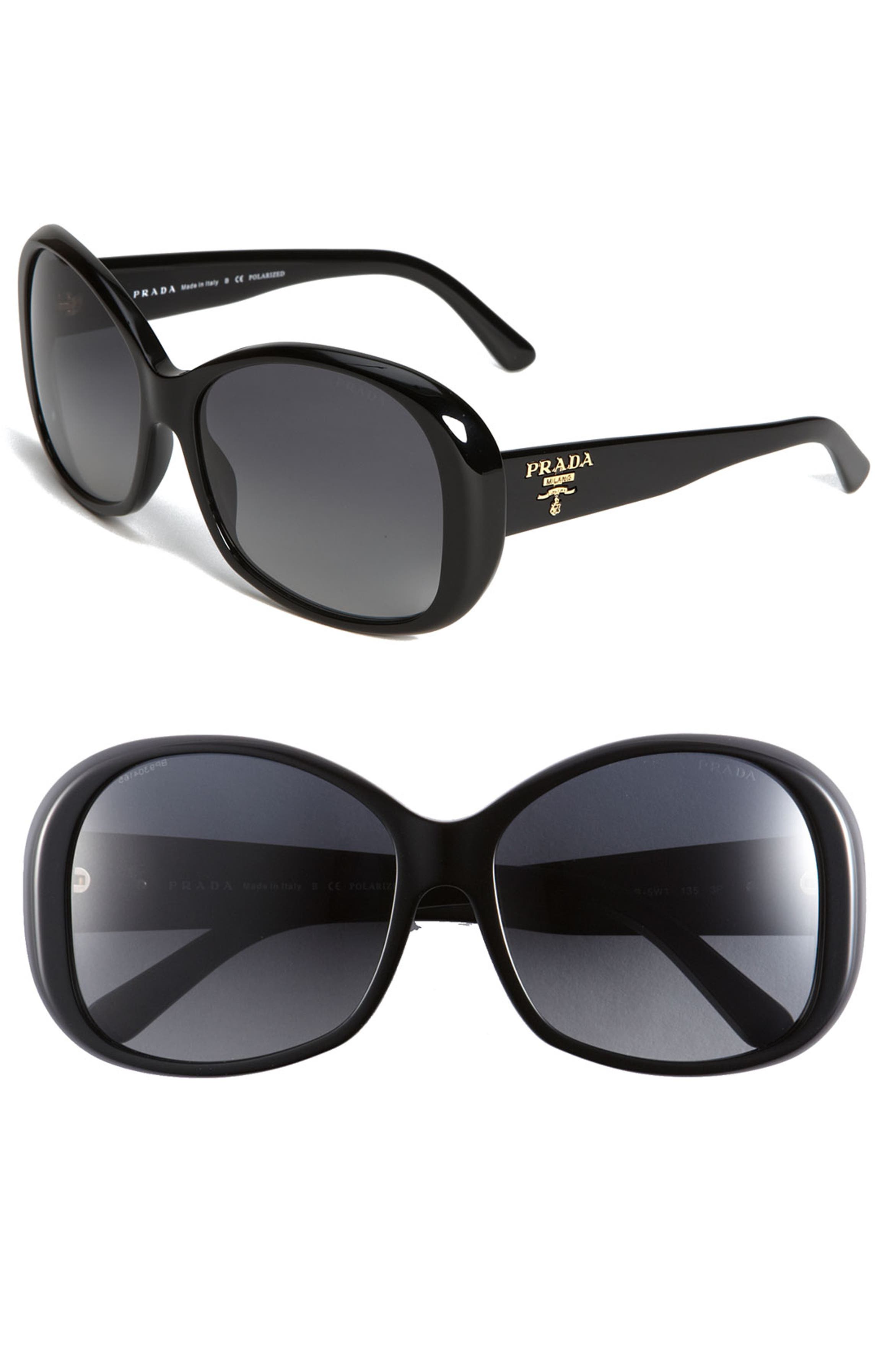 Prada Polarized Oval Sunglasses | Nordstrom
