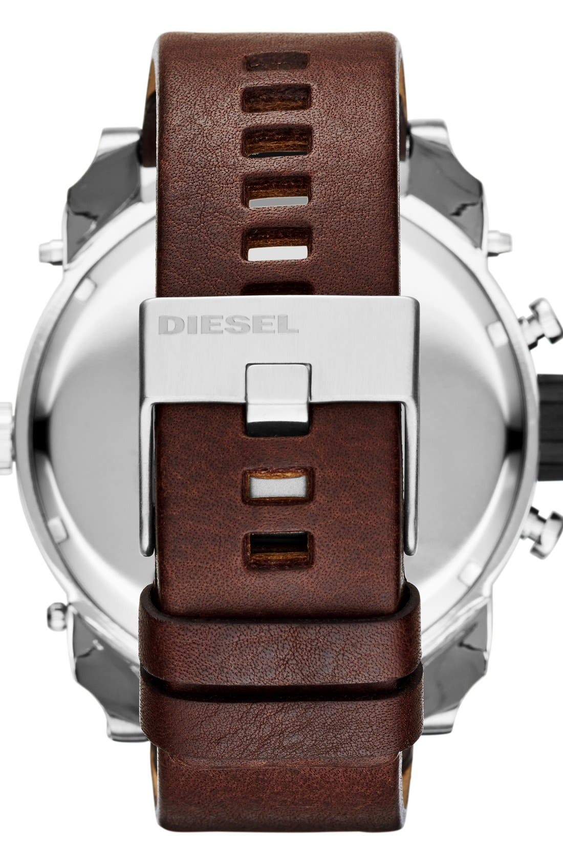 DIESEL<SUP>®</SUP>,
                                        'Mr. Daddy' Leather Strap Watch, 58mm,
                                        Alternate thumbnail 31, color,
                                        202